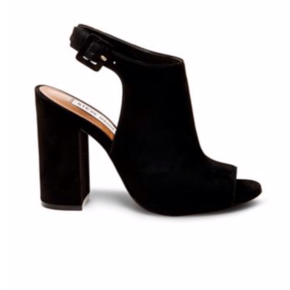 COPY - Steve Madden black suede mules sandals